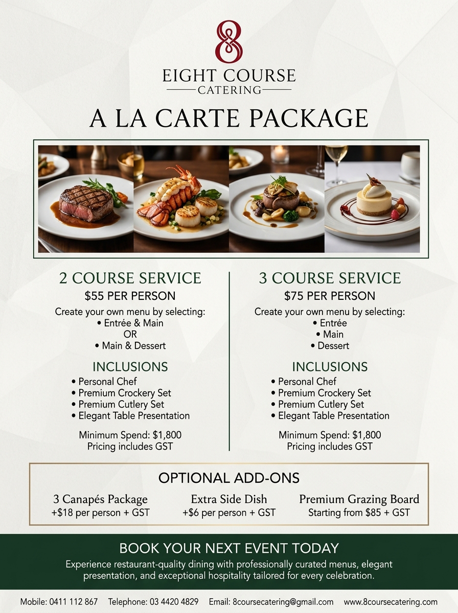 A La Carte Package